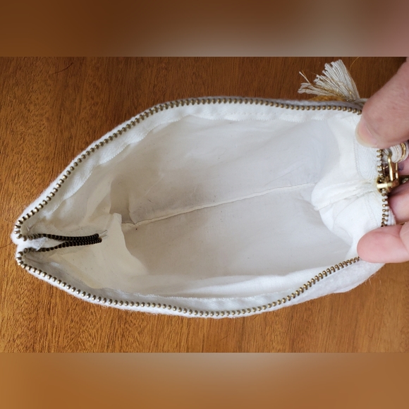 Vintage COLORful beaded wool clutch - Picture 6 of 9